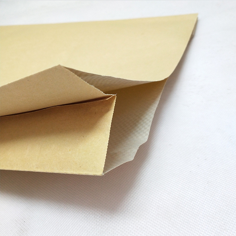 Bolsa compuesta de papel plástico trenzada bolsa a prueba de humedad grosada bolsa kraft mayorista expreso logística química polvo materia prima sellado