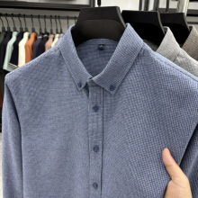 2025棉质 男士新款磨毛加厚衬衣 秋冬加厚衬衣纯色磨毛