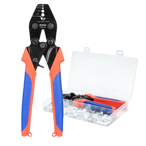 Wire rope scissors 8-shaped aluminum sleeve crimping pliers 304 stainless steel 1-6mm multi-strand wire rope cutting and crimping pliers