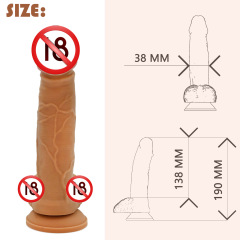 亞馬遜液態硅膠仿真陽具女用自慰棒性具超粗柔軟情趣成人用品工廠