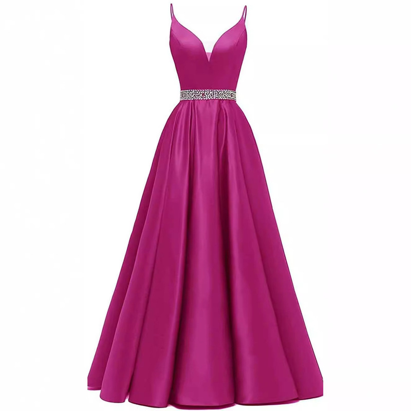 European and American Style Spaghetti Strap Evening Dresses, New Party Dresses on Aliexpress, Little Sisters' Birthday Evening Dresses, New Summer Long Dresses