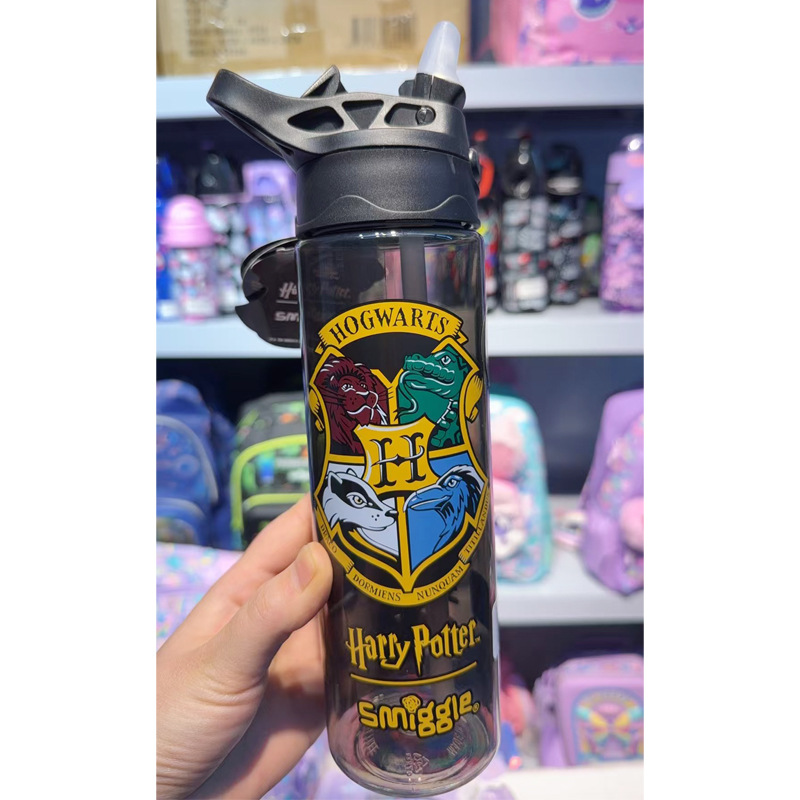 Taza de agua con pajita smiggle australiana Taza ligera y transparente para niños y niñas Taza de agua de 650ml de gran capacidad