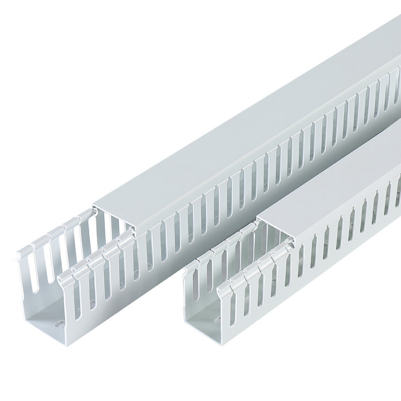 PVC 阻燃开口齿塑料卡行线槽20*25*30×35*40*45*50*60*65x80*100