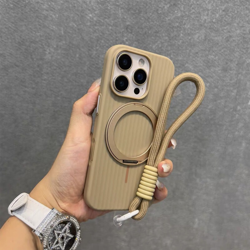 准分子UV瓦楞360旋转磁吸支架适用iPhone16promax手机壳苹果15硬|undefined
