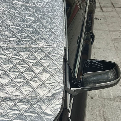 Car Window Snow Shield, Winter — Car snow shield
