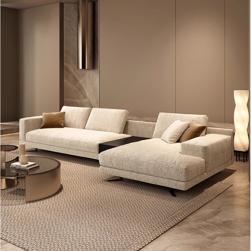 Italiano minimalista Mondrian sofá de tela simple grande y pequeño apartamento sala de estar sofá diseñador concubina combinación