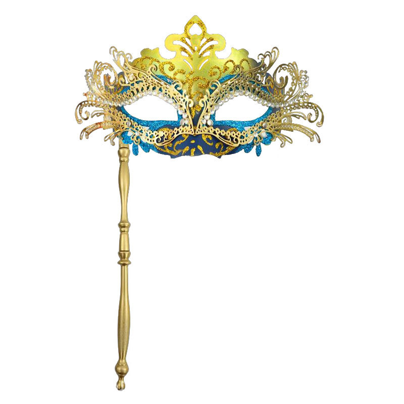 Ventas transfronterizas de metal con diamantes de cola de fiona desmontable varilla romana de mano máscara de mitad de cara juegos de cine y televisión props de interés