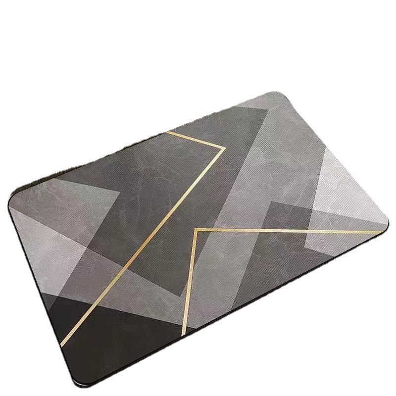 Alfombrilla de baño de tierra de diatomeas antideslizante para dropshipping transfronterizo Temu, alfombrilla de suelo para baño, alfombrilla de inodoro absorbente de agua de secado rápido, alfombrilla para puerta.