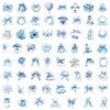 X884【Blue Coquette】C style 60 sheets