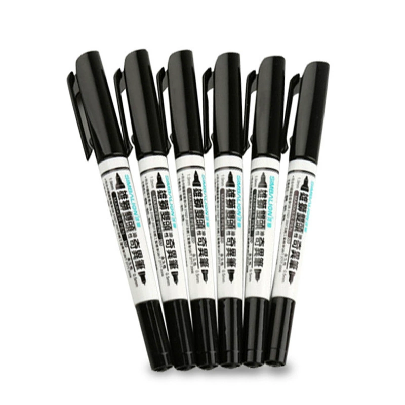 Lion hook pen double-head marker student art oily children's painting hand-painted black stroke 685 strange