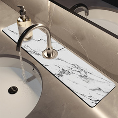 Light luxury kitchen diatom mud faucet absorbent pad quick-drying wash basin sink anti-splash pad drain pad