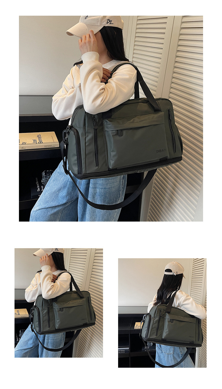 Großvolumige Kurztransport-Reisetasche, tragbar, Geschäftsreise, Tourismus, Bordgepäck, erweiterbar, Reisetasche, wasserdicht, dual-use nass und trocken, Fitness, 20