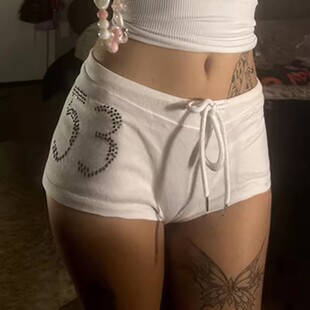 Foreign Trade Large Size New Digital Hot Diamond Sports Casual Fashion Short-Sleeved Shorts Women's Suit Dropshipping