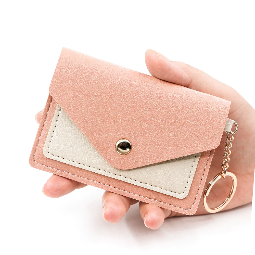 Nuevo nicho simple sobre bolsas de tarjetas creativas de color caramelo tarjeta de estudiantes bolsas de cambio tarjeta de tarjeta de identificación cubierta