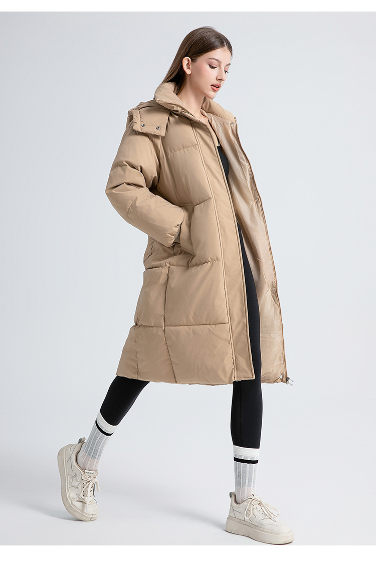 Women's Long Padded Coat Oversized Hooded Parka For Winter_voghion.com