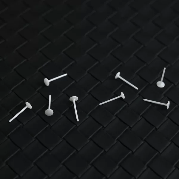 Bio-Ceramic Needle Flat-Head Earrings DIY Handmade Earring Accessories Non-Allergenic Ear Piercing Ceramic Ear Needles Wholesale