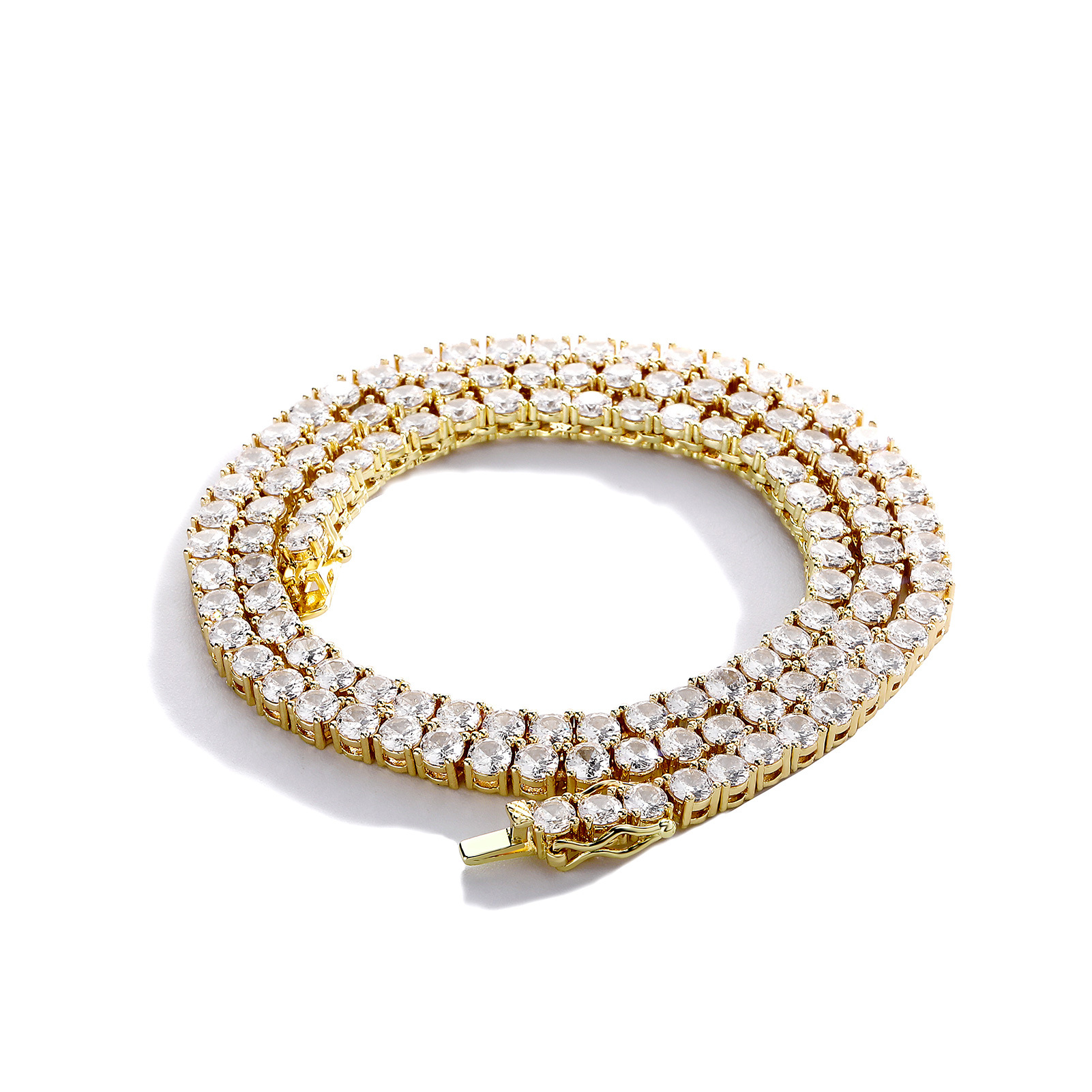 Tennis necklace hip-hop style