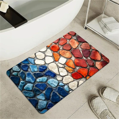 Cross-Border American-Style Stone Diatomaceous Earth Bathroom Absorbent Non-Slip Floor Mat, Bedroom Dirt-Resistant Foot Mat, Entryway Easy-Care Door Mat (Avtomobil döşəmə paspasları) - xstddd-1-4060cm-new-diatom-mud
