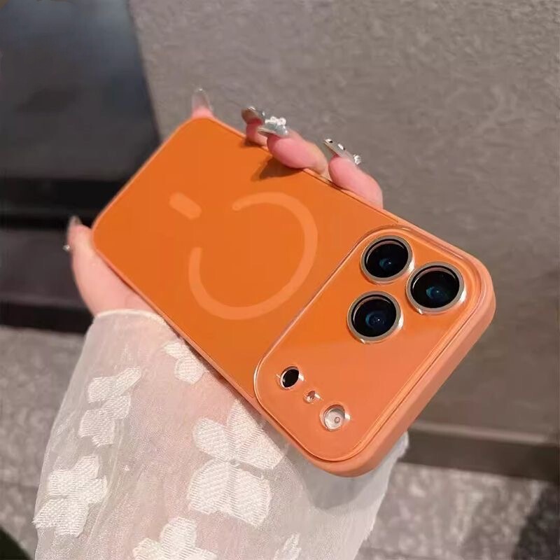 AG磨砂大视窗C形宽磁吸适用iPhone17promax手机壳苹果16Pro保护套|undefined