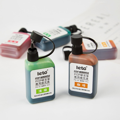 POP mark pen special refill ink waterproof quick-drying lightfast non-fading marking ink 12 colors wholesale