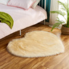 Red plush cute oolong tea Da Hong Pao heart shaped, carpet for bed, decorations suitable for photo sessions