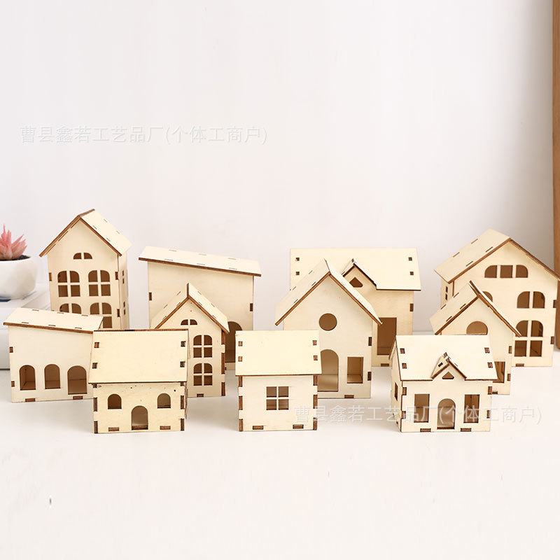 儿童手工木质diy纸模型飞机坦克汽车潜艇木制工艺品幼儿园拼装玩