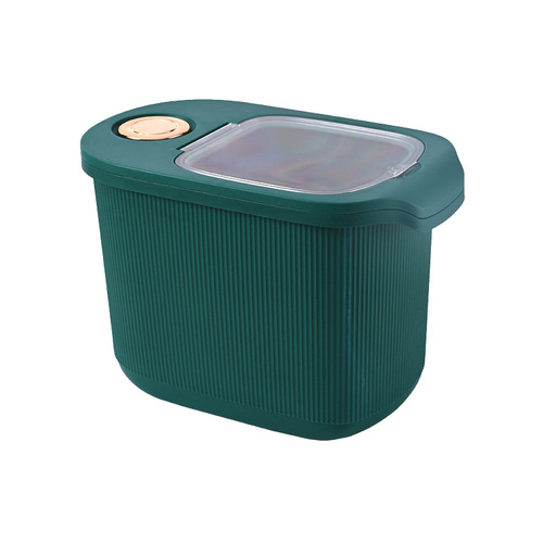 Household kitchen pet grain storage barrel 10KG flour miscellaneous grain barrel insect-proof and moisture-proof rice tank plastic grain storage rice barrel