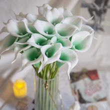 厂家直销PU单支迷你马蹄莲仿真花假花批发婚庆节日品质家居装饰花