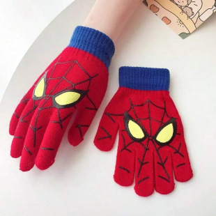M 22303 Spiderman kids knit cap ֩��b��ͯᘿ�ñ�羳���u