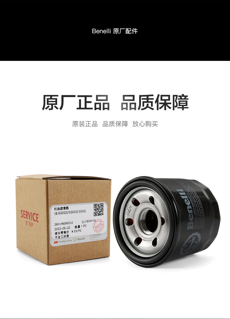 Benelli Motorcycle Jinpeng Trk502X Oil Filter Air Filter Air Filter Bj500Gs-A-5A-5D