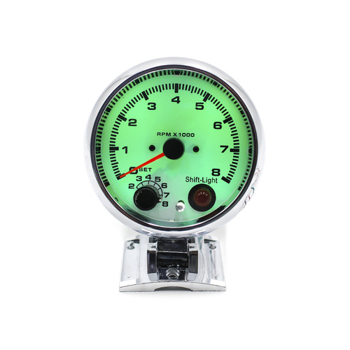 Car modified pointer tachometer 7 kinds of background lights 0~8000RPM suitable for 4/6/8 cylinder engines