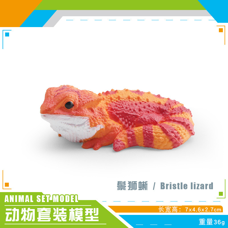 Simulación transfronteriza de animales forestales modelo de lagarto melena de león de lagarto cabeza de lagarto de piedra dragón leopardo guardian palacio camaleón ornamentos