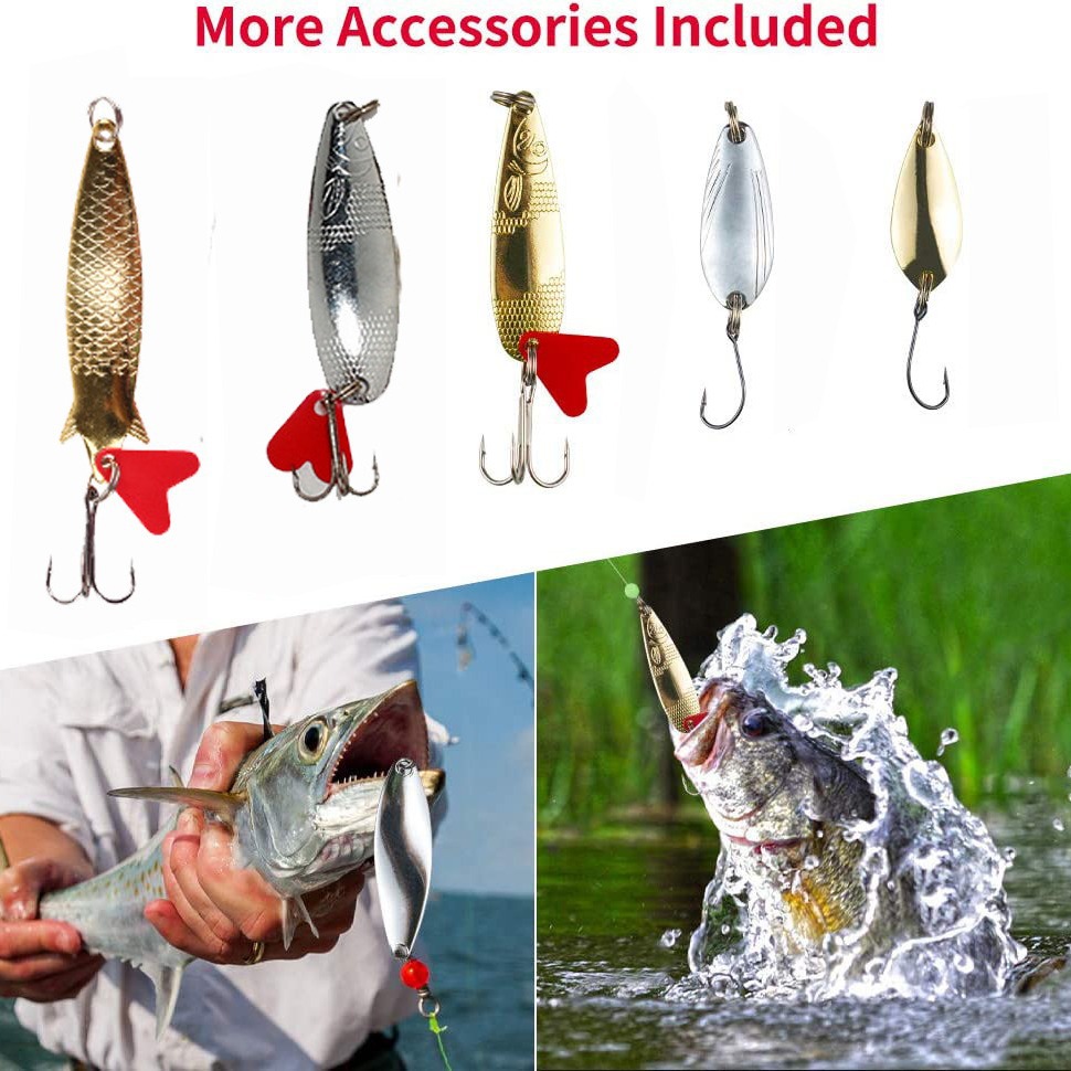 78 piezas Luya cebo traje popular cebo falso cebo traje de cebo de pesca Mino VIB lentejuelas de metal transfronterizo equipo de pesca especial