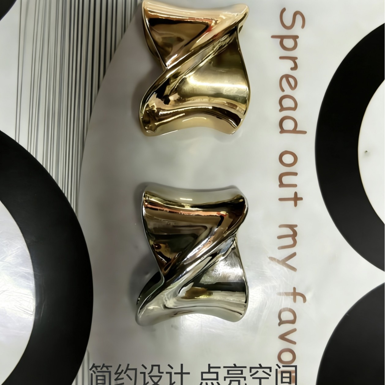 欧美五金胸扣  服装设计师合金异形丝巾扣装饰扣 泳装前扣子服饰
