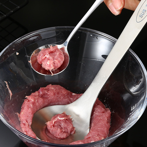 304 stainless steel meatball maker, kitchen shrimp and fish meatball scooper, household squeezing meatball artifact