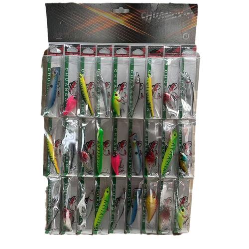 Lure Minnow Mixed Hard Bait Long Range Model Minnow Fishing Supplies Lure Bait 27 Cards Pack 24 Cards Pack 