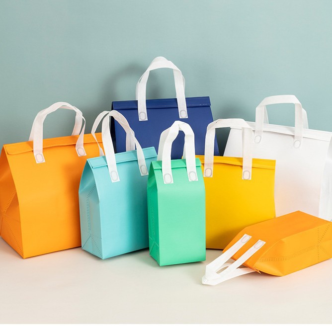 一次性无纺布奶茶蛋糕外卖袋保温袋便携式户外铝箔野餐保温袋子