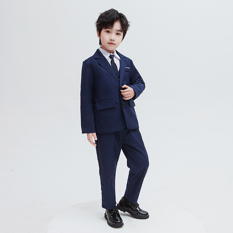 Kinderanzüge, Herbstneuheiten für mittlere und große Jungen, Außenhandelsanzüge, Westen, Hemden, drei- oder vierteilige Anzüge, Anzüge im britischen Stil_voghion.com