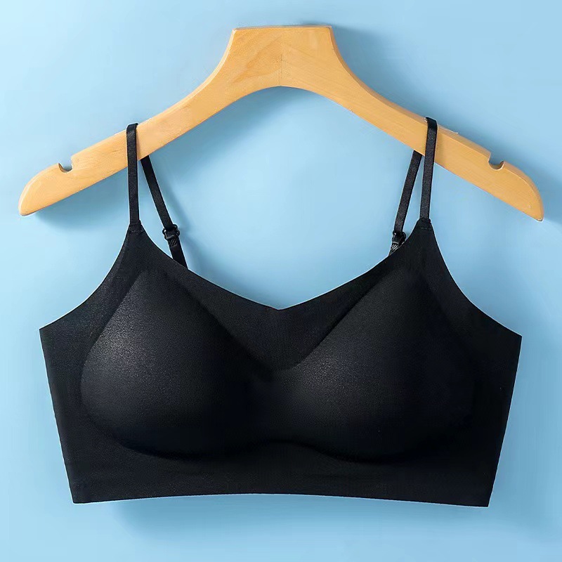 Hielo sin marcas de belleza de espalda ropa interior mujer verano ultra delgada reunida sin anillo de acero taza fija ventilable cómodo sujetador Torven image 7
