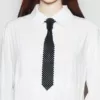 Black long tie
