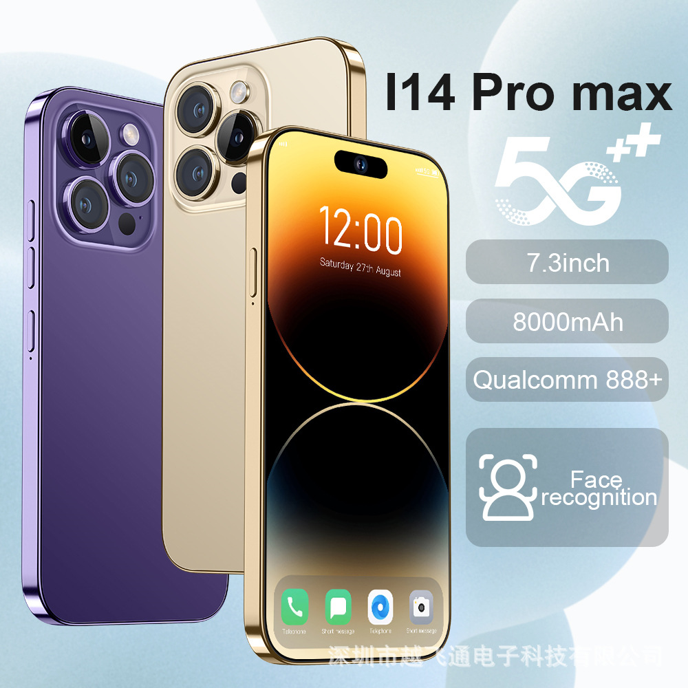 Foreign Trade Cross-Border Mobile Phone 16+1t Foreign Trade Smartphone I14Promax Global Smart All-In-One Machine Factory Wholesale