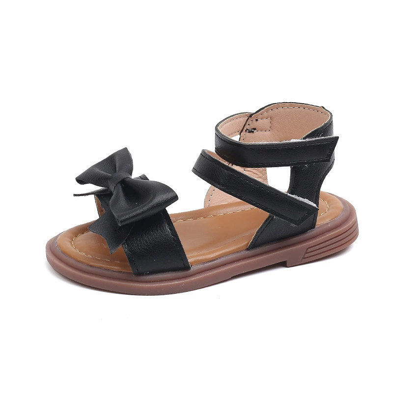 Summer sandals, slide with bow, slippers, soft sole