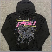 �羳Young Thug ����ͬ�� Sp5der 555555 Pink Hoodie&nbsp;�Lѝ�l��