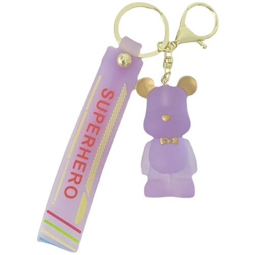 Internet celebrity bear Nordic style keychain female cute cartoon keychain pendant trendy couple small gift school bag pendant