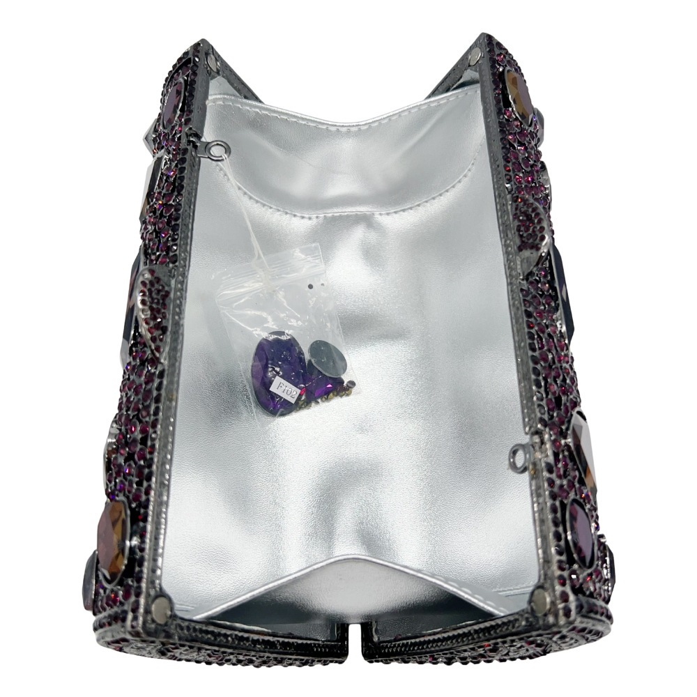 Clutch cross-border nuevo diamante bolso de cena sensación de gran diamante celebridad de mano bolso de mujer cadena cheongsam brillante