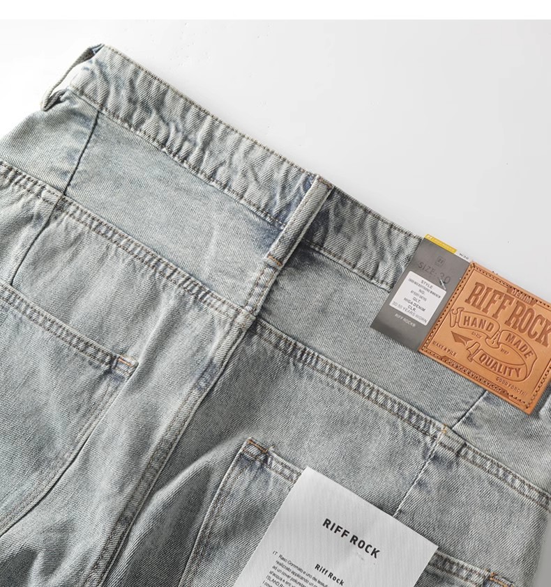 Men's Clothing Men's Mid-Length Distressed Ripped Denim Shorts Summer Retro Washed Muddy Casual Loose Trendy_mkmklike.com