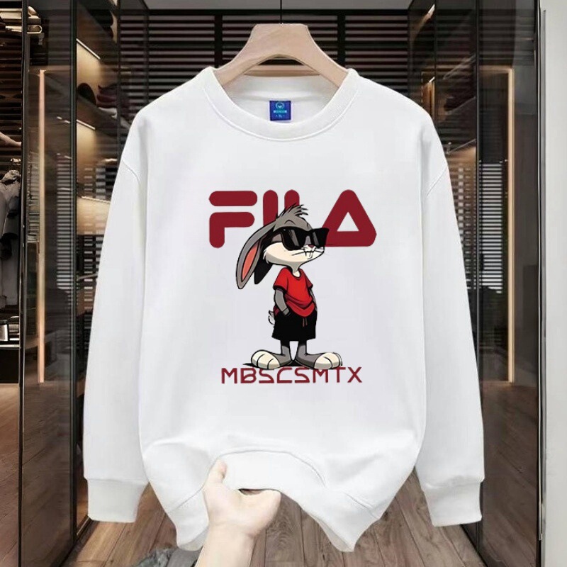 Outlet Official Website | 90% off Special Zone | Brand Discount American Heavyweight Autumn/Winter Children's Swimsuit Casual Crew Neck Sweatshirt