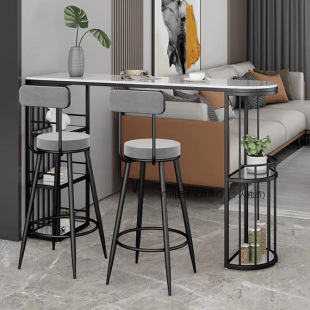Light Luxury Bar Chair High Stool Bar Stool High Stool Modern Simple Bar Chair Bar Stool Bar Chair
