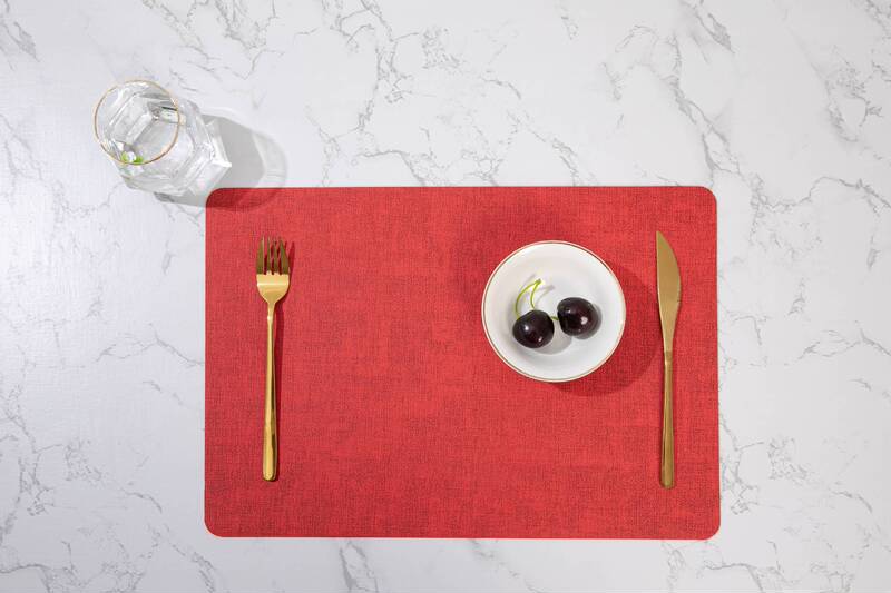 北欧insシンプルなテーブルマット革のテーブルマット両面アイデアpu洋食マットスポット卸売り防水断熱マット|undefined