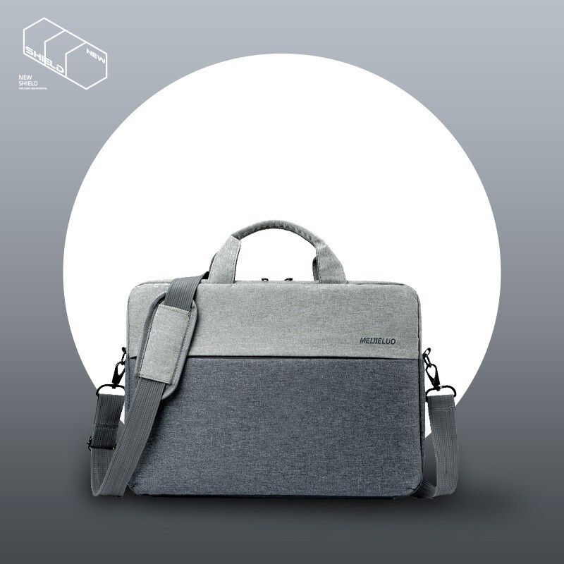 Cross-border business multi-function commuter shoulder messenger bag men's 15.6 inch portable laptop bag women's logo